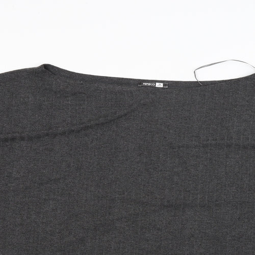 Pep & Co Womens Grey Striped  Pullover Jumper Size 18