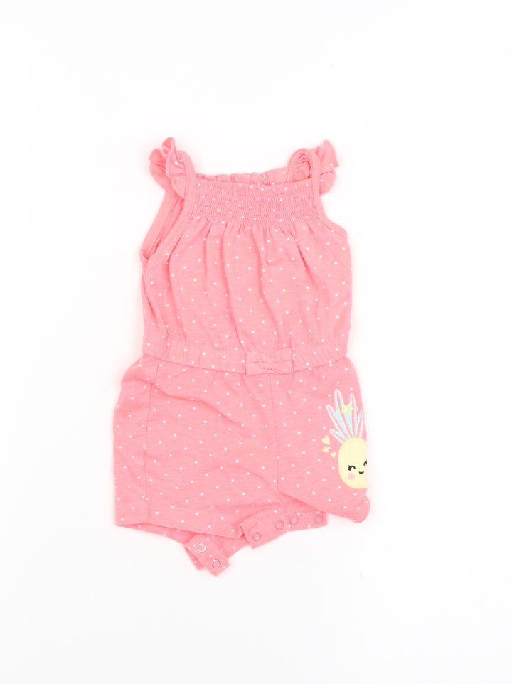 made with love Baby Pink Spotted Babygrow One-Piece Size 0-3 Months