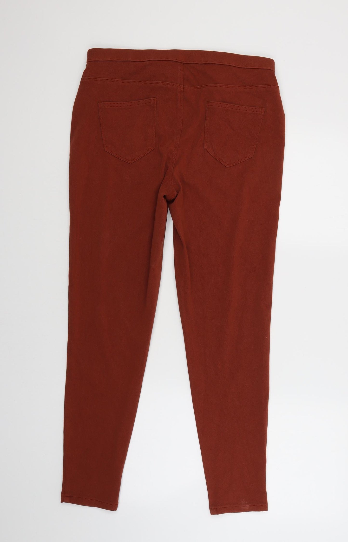 George Womens Brown   Chino Trousers Size 14 L27 in