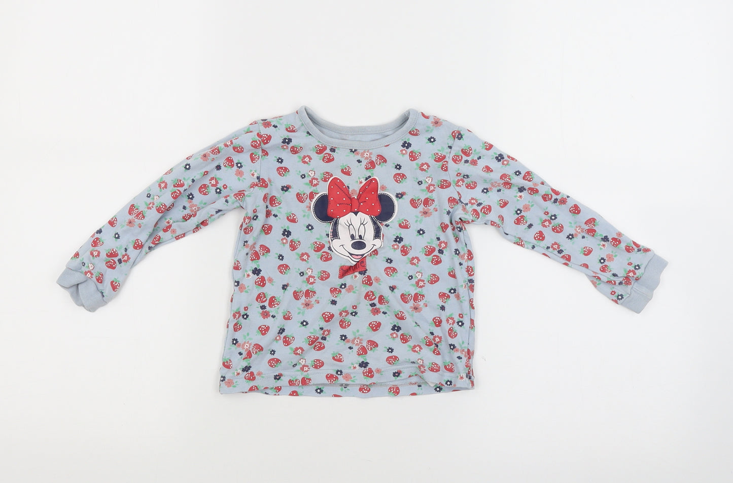 George Baby Blue Floral  Basic T-Shirt Size 18-24 Months