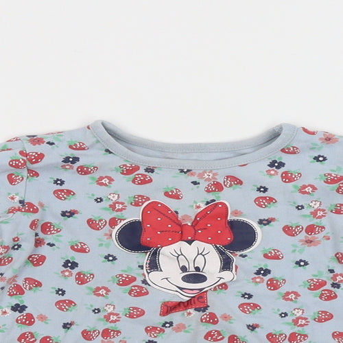 George Baby Blue Floral  Basic T-Shirt Size 18-24 Months