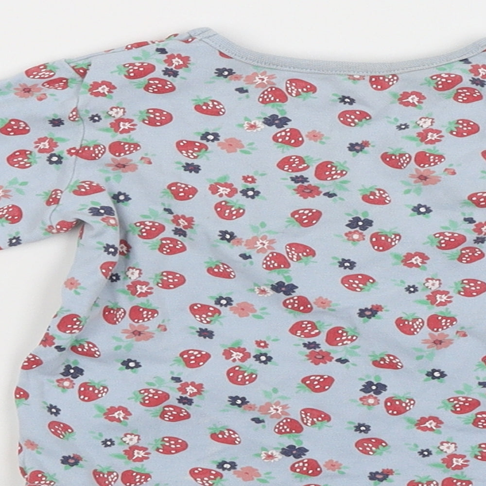 George Baby Blue Floral  Basic T-Shirt Size 18-24 Months