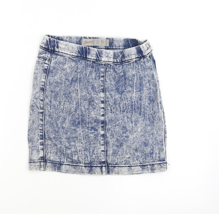 Denim Co Womens Blue   Straight & Pencil Skirt Size 6  - Denim