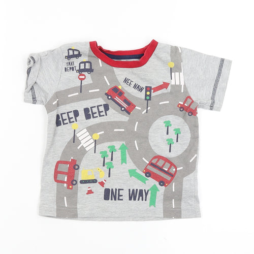 snooze Boys Grey   Basic T-Shirt Size 9-12 Months