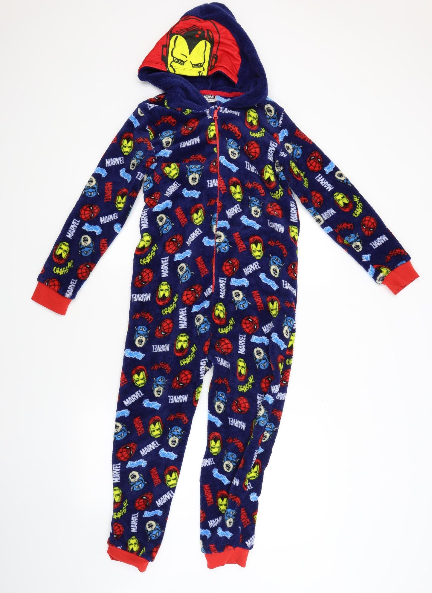 Preworn Boys Blue Solid   One Piece Size 10-11 Years  - MARVEL