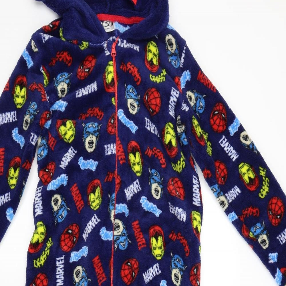 Preworn Boys Blue Solid   One Piece Size 10-11 Years  - MARVEL
