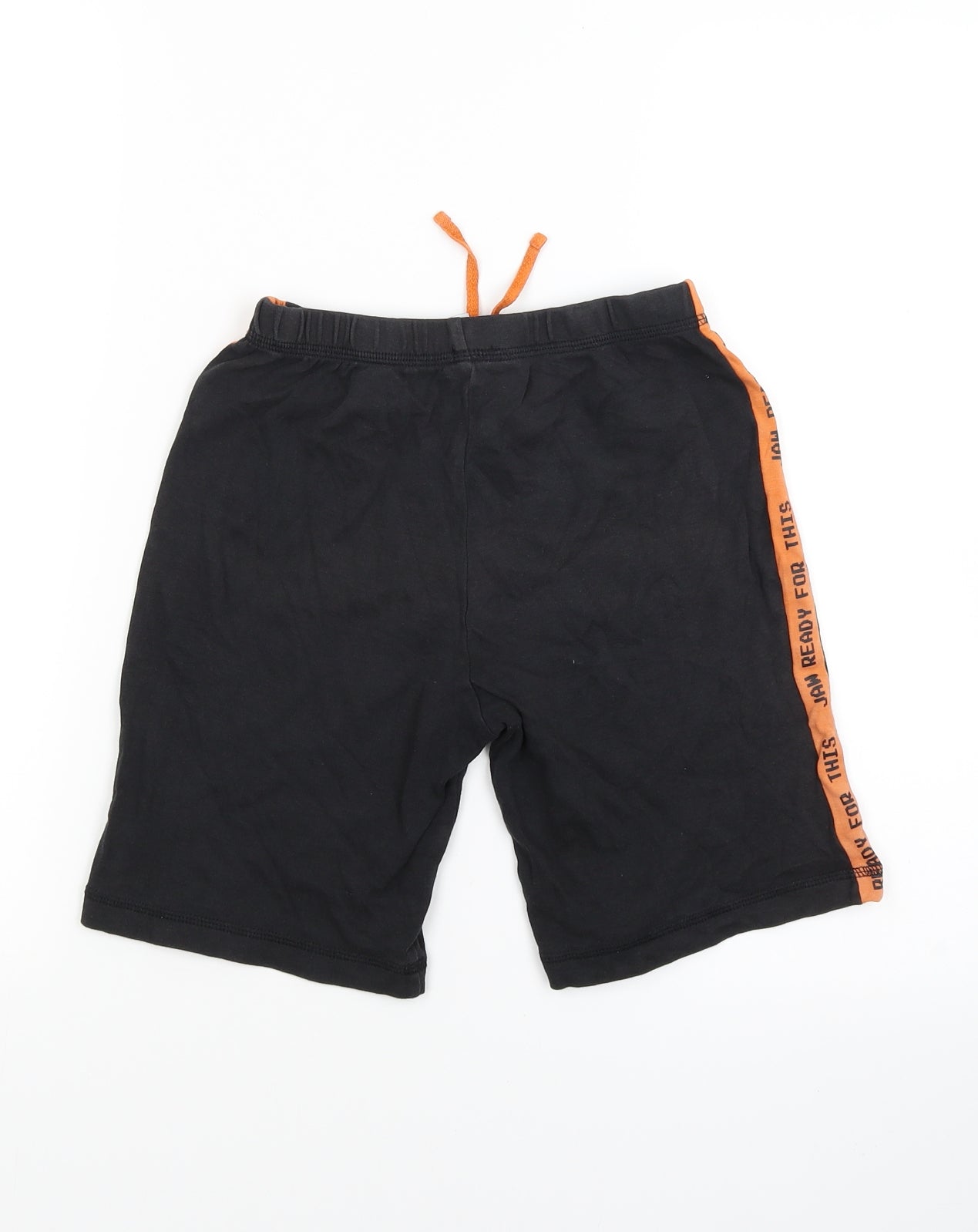 George Boys Black   Cargo Shorts Size 8-9 Years