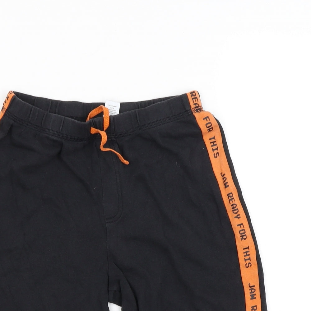 George Boys Black   Cargo Shorts Size 8-9 Years