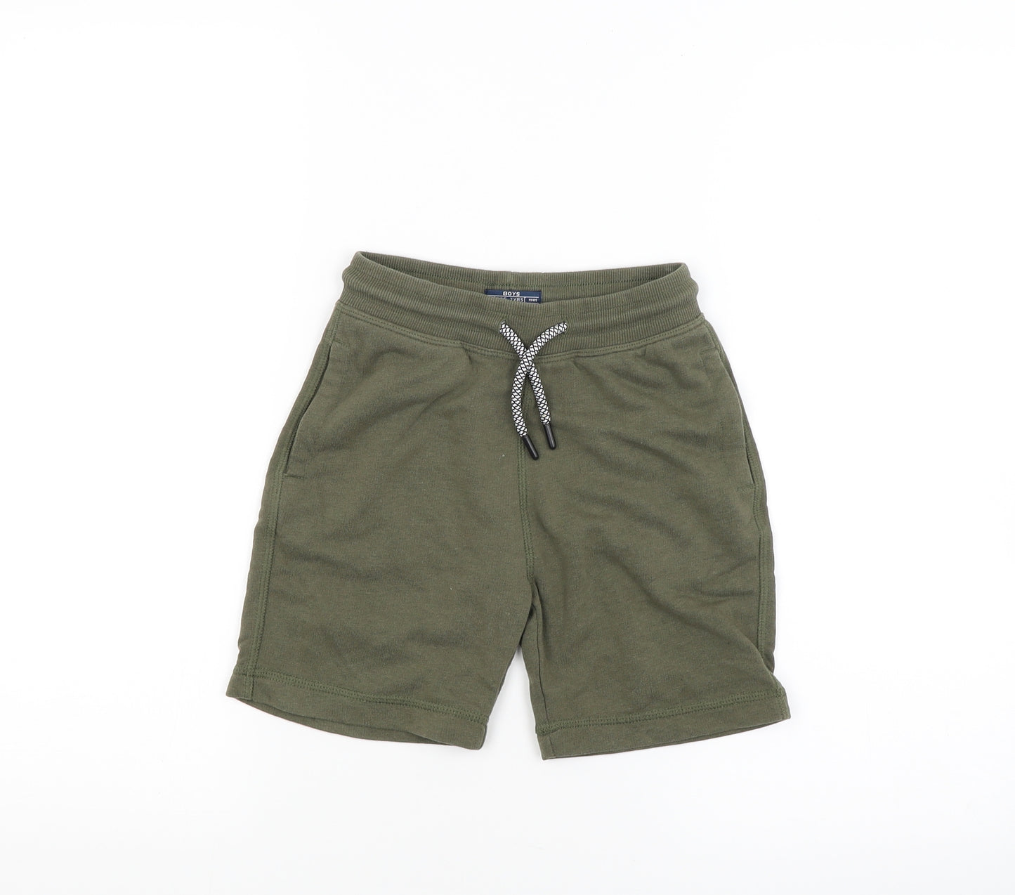 Preworn Boys Green   Cargo Shorts Size 7 Years