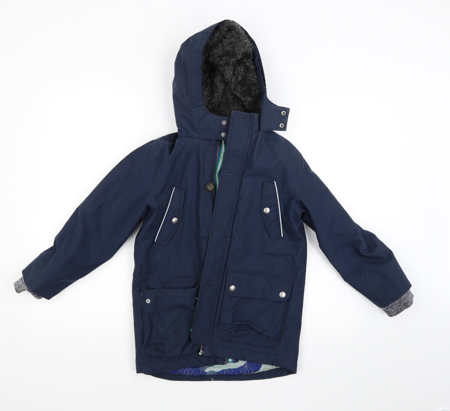 Boden Boys Blue   Jacket Coat Size 7-8 Years