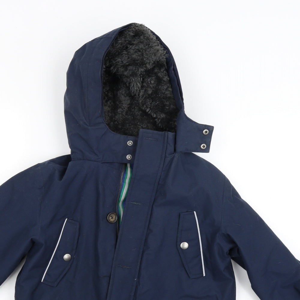 Boden Boys Blue   Jacket Coat Size 7-8 Years