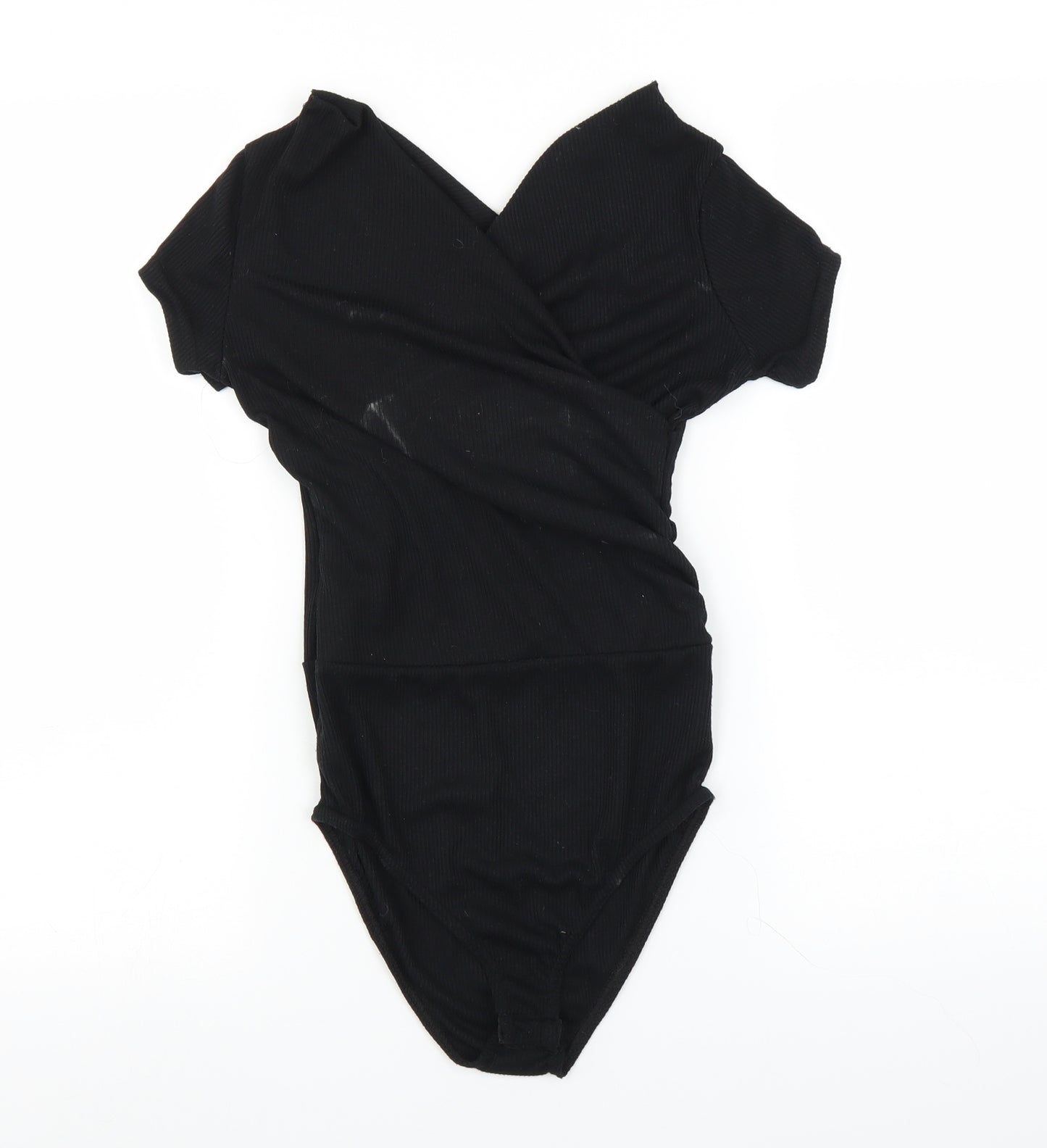Boohoo Womens Black   Bodysuit One-Piece Size 8