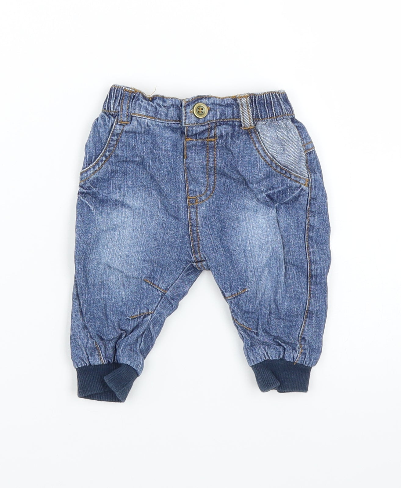 George Baby Blue  Denim  Jeans Size 0-3 Months