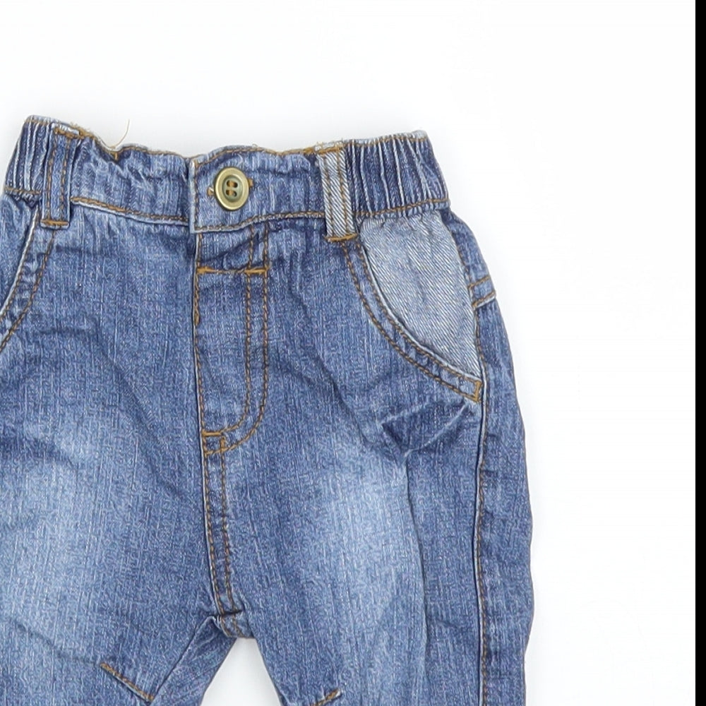 George Baby Blue  Denim  Jeans Size 0-3 Months