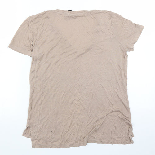 FOREVER 21 Womens Beige   Basic T-Shirt Size S