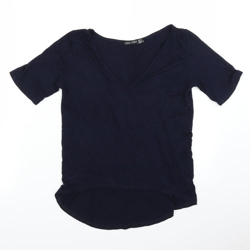 I SAW IT FIRST Womens Blue   Basic T-Shirt Size 8