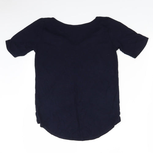 I SAW IT FIRST Womens Blue   Basic T-Shirt Size 8