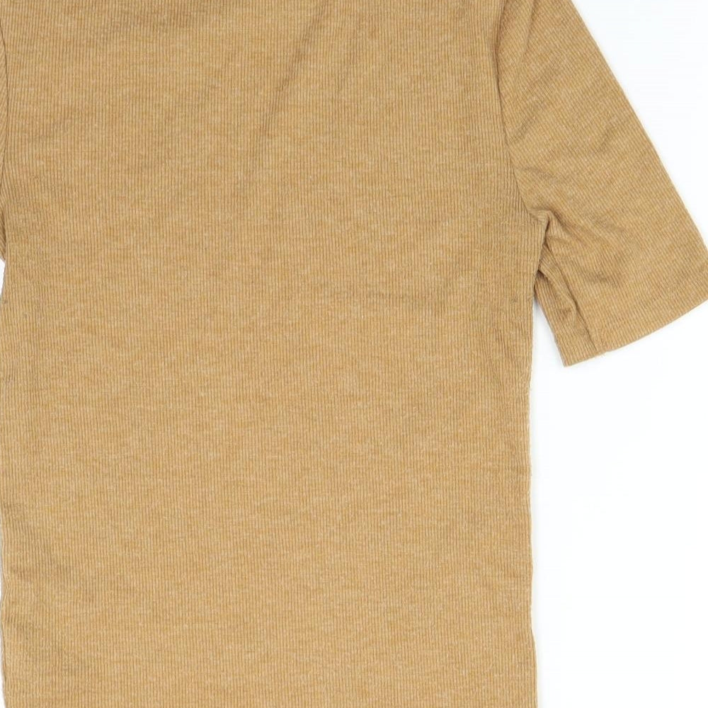 New Look Womens Brown   Basic T-Shirt Size 8