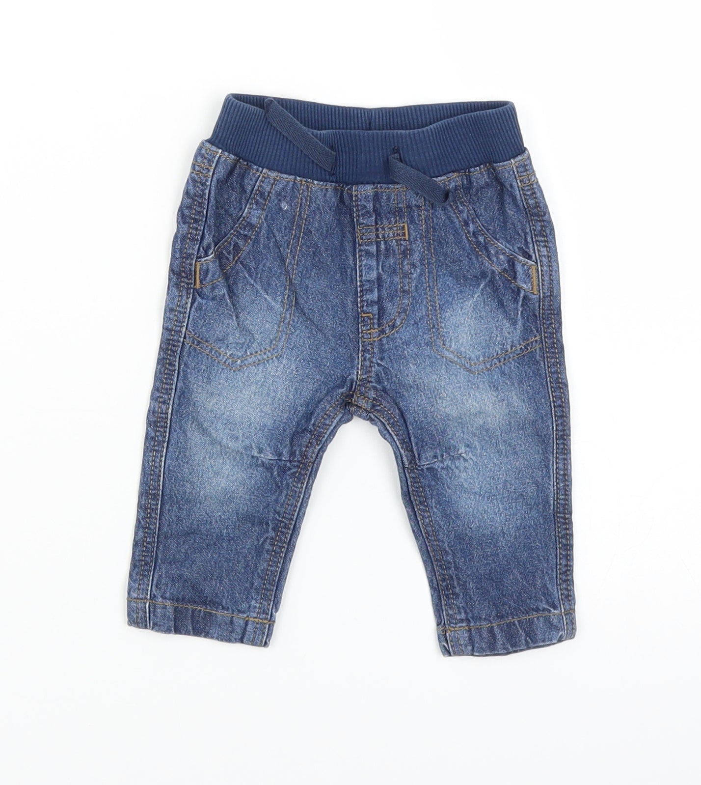 George Baby Blue  Denim  Jeans Size 0-3 Months