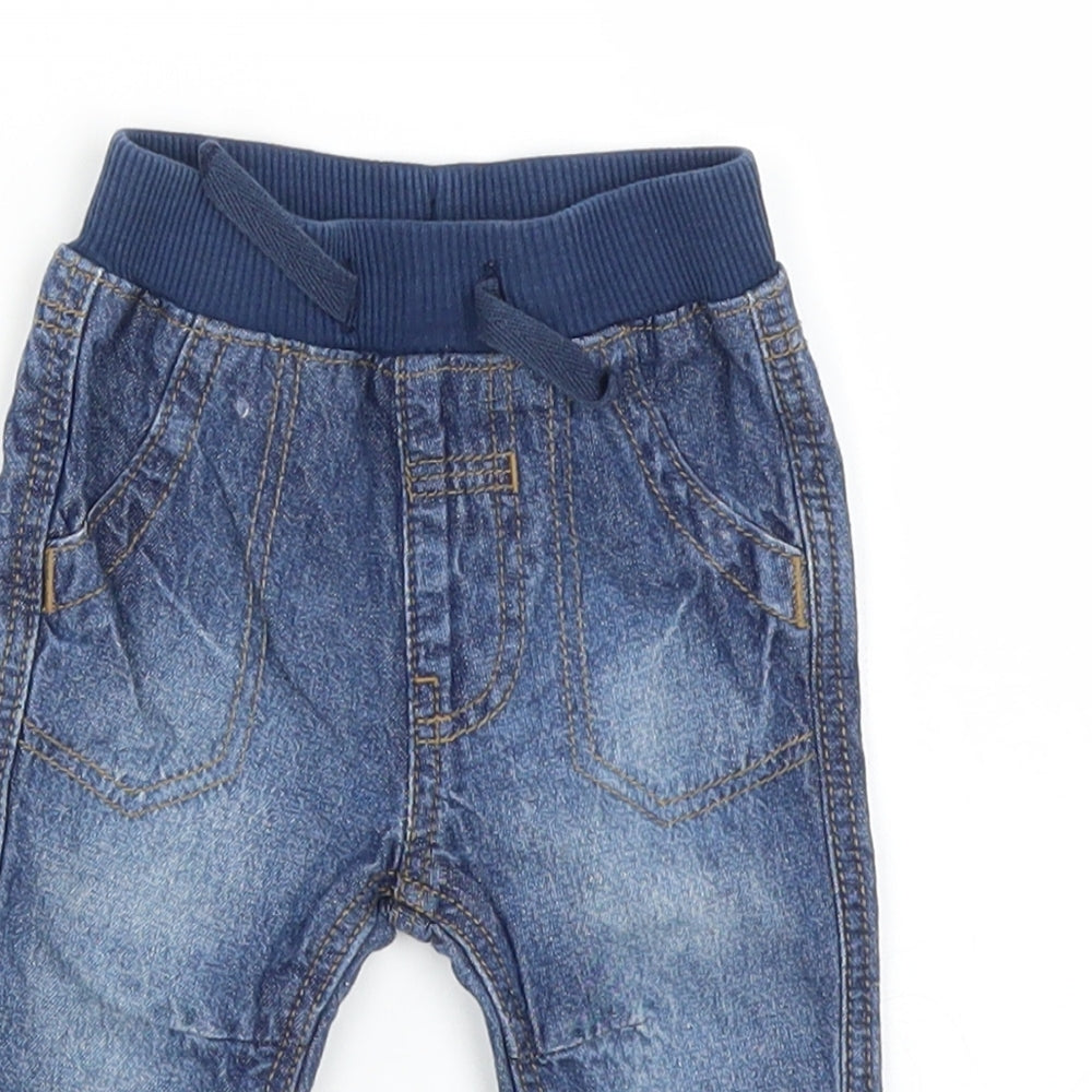 George Baby Blue  Denim  Jeans Size 0-3 Months