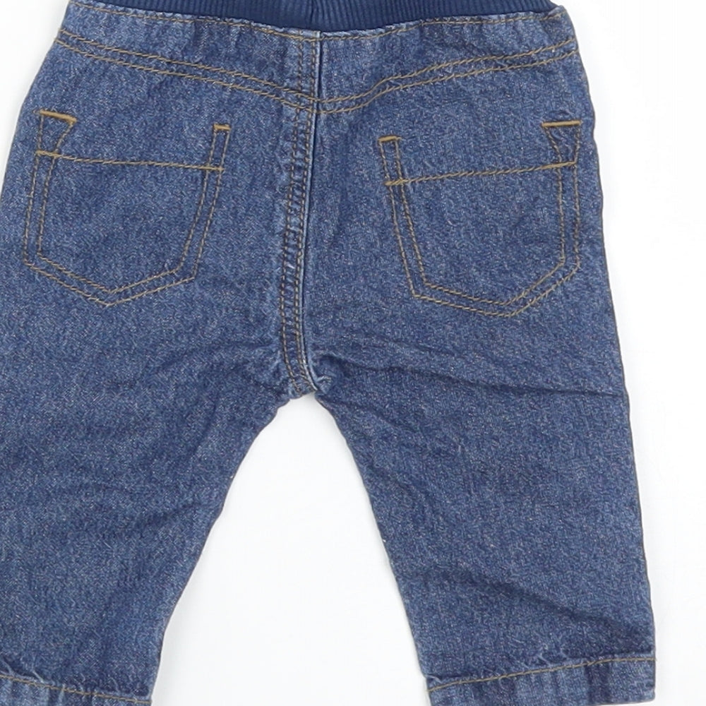 George Baby Blue  Denim  Jeans Size 0-3 Months