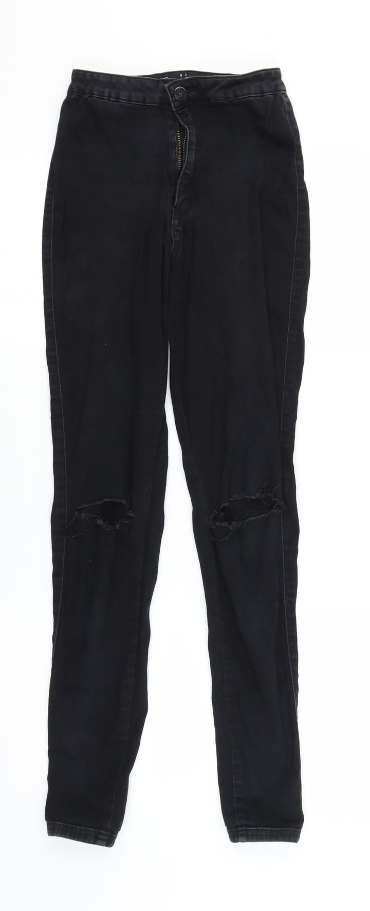 Missguided Womens Black Denim Skinny Jeans Size 6 L28 in