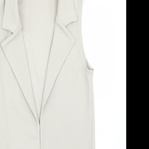 New Look Womens Grey   Jacket Blazer Size 8
