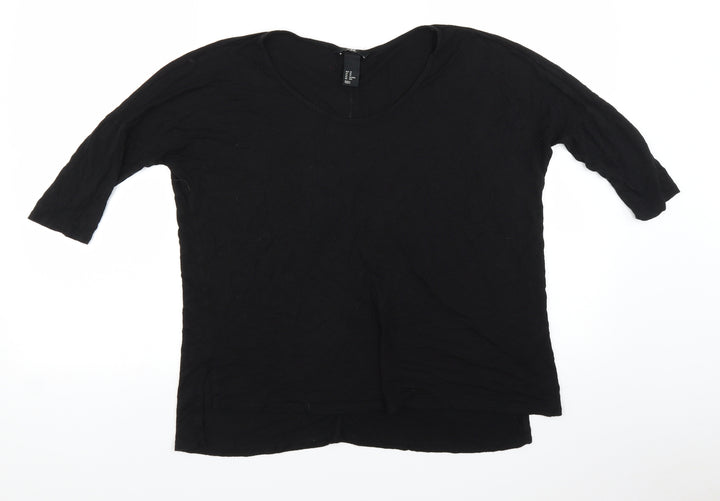 H&M Womens Black Basic Blouse Size XS