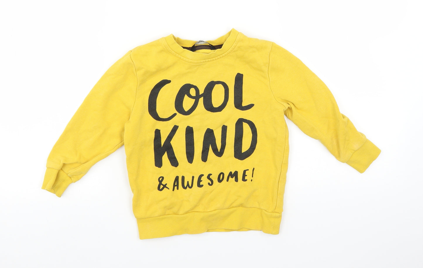 George Boys Yellow   Pullover Jumper Size 3-4 Years