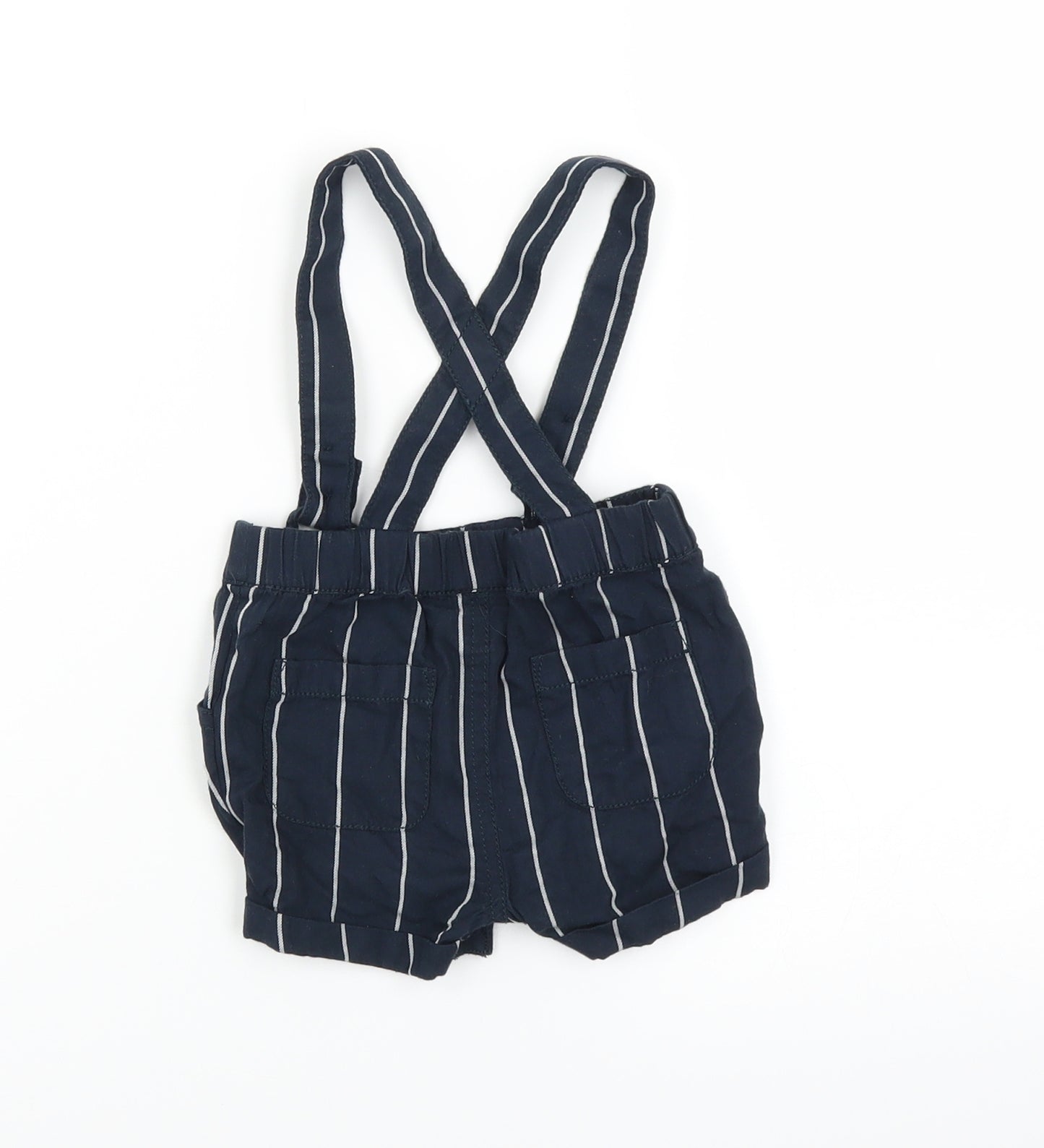 NEXT Baby Black Striped   Trousers Size 0-3 Months  - straps