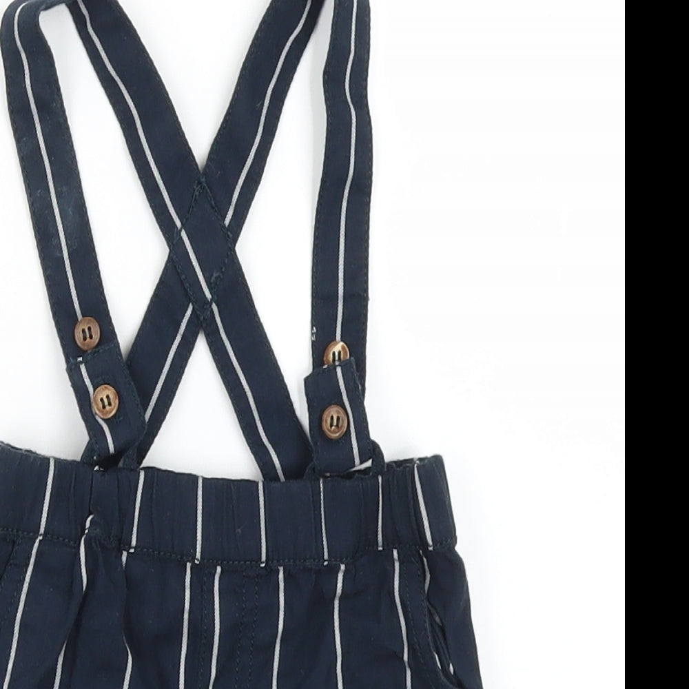 NEXT Baby Black Striped   Trousers Size 0-3 Months  - straps