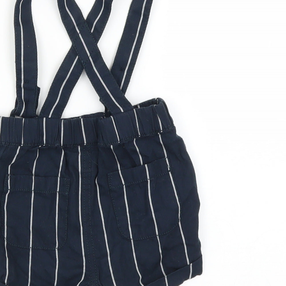 NEXT Baby Black Striped   Trousers Size 0-3 Months  - straps