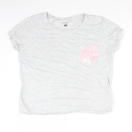 F&F Womens Grey   Basic T-Shirt Size 20