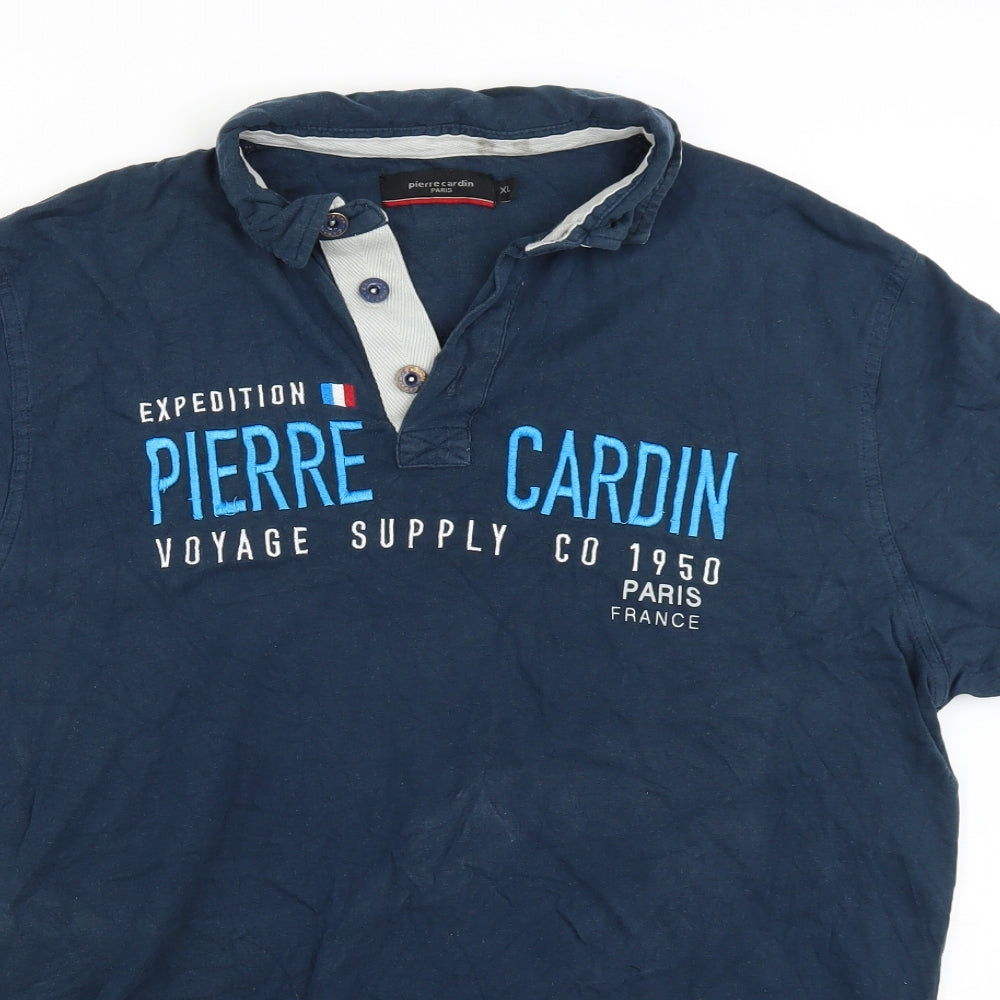 Pierre Cardin Mens Blue    Polo Size XL