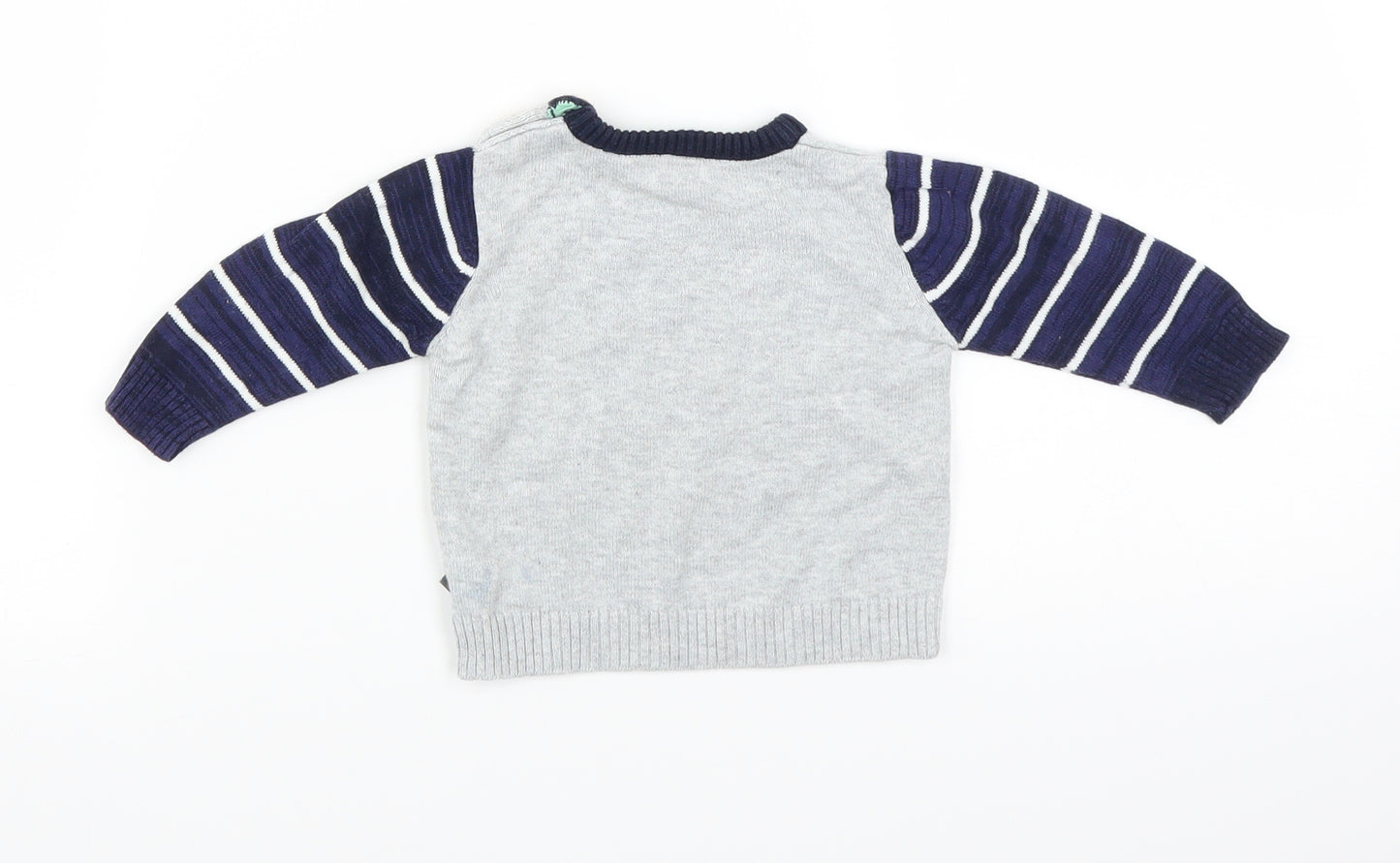 Nutmeg Baby Grey   Pullover Jumper Size 0-3 Months  - car