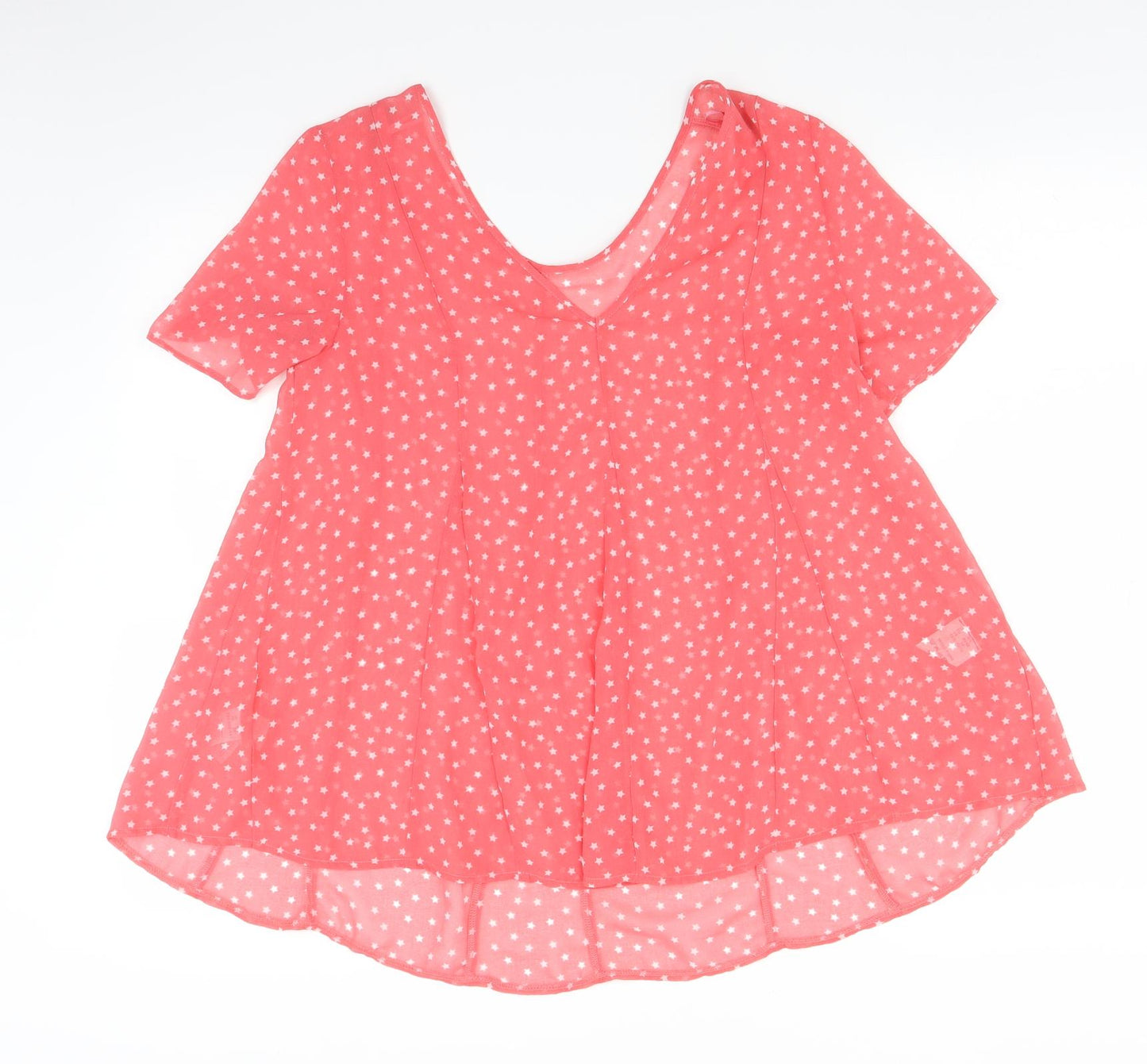 NEXT Womens Pink Polka Dot  Basic Blouse Size 10
