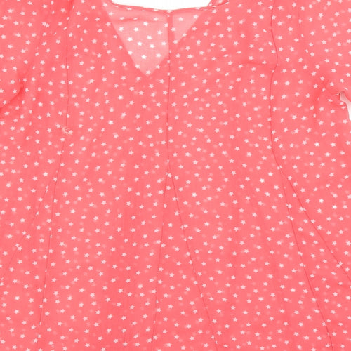 NEXT Womens Pink Polka Dot  Basic Blouse Size 10