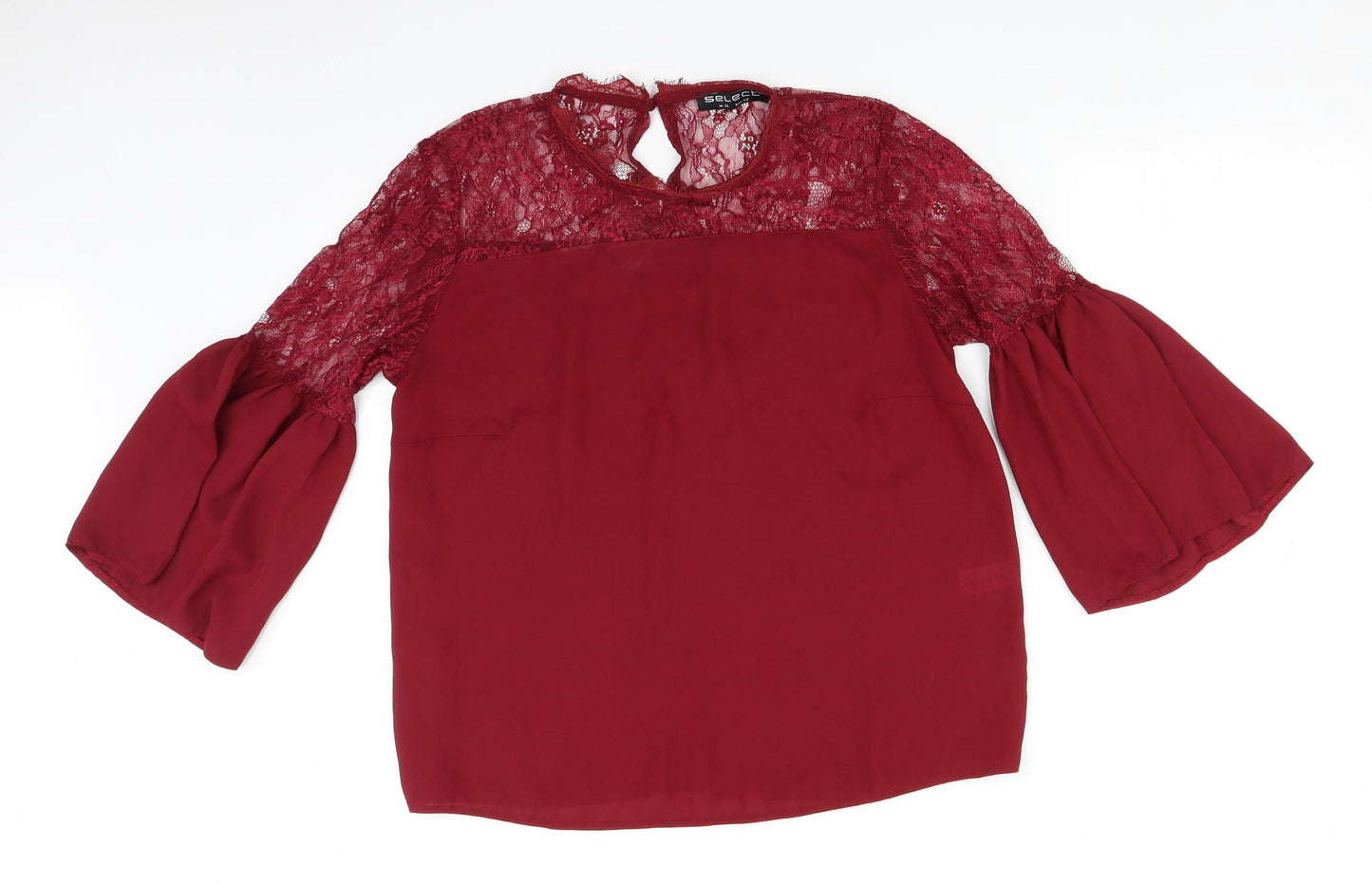Select Womens Red   Basic Blouse Size 14