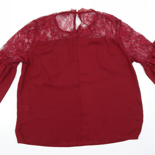 Select Womens Red   Basic Blouse Size 14
