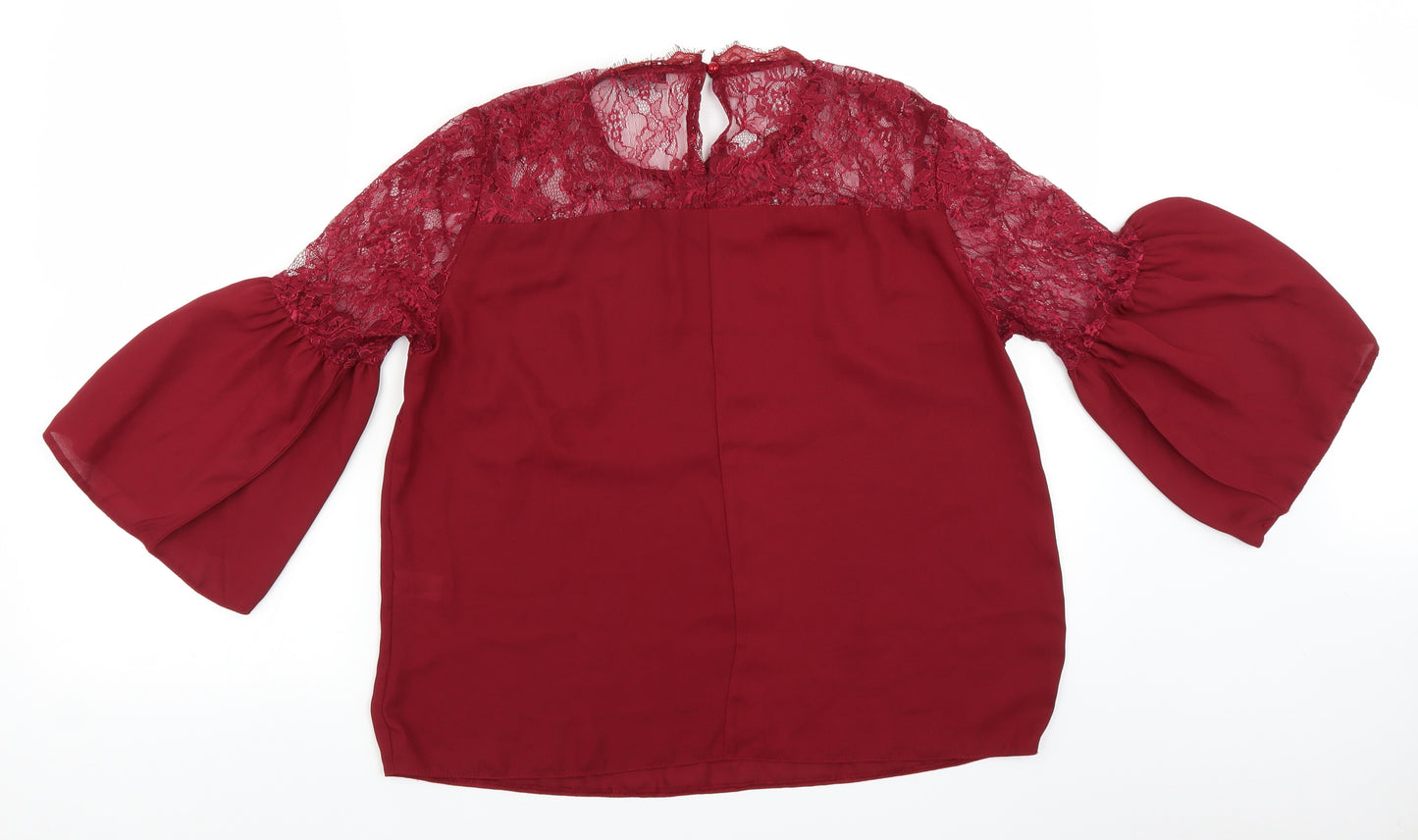 Select Womens Red   Basic Blouse Size 14