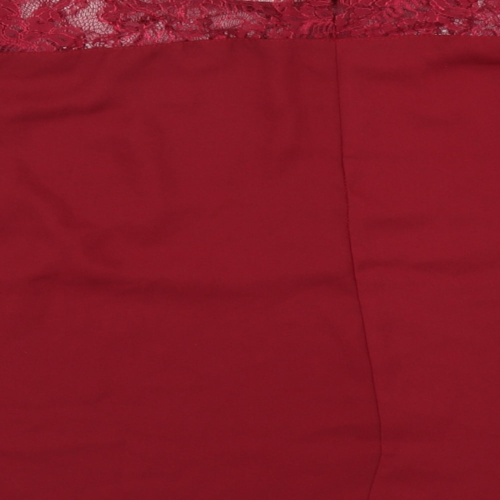 Select Womens Red   Basic Blouse Size 14