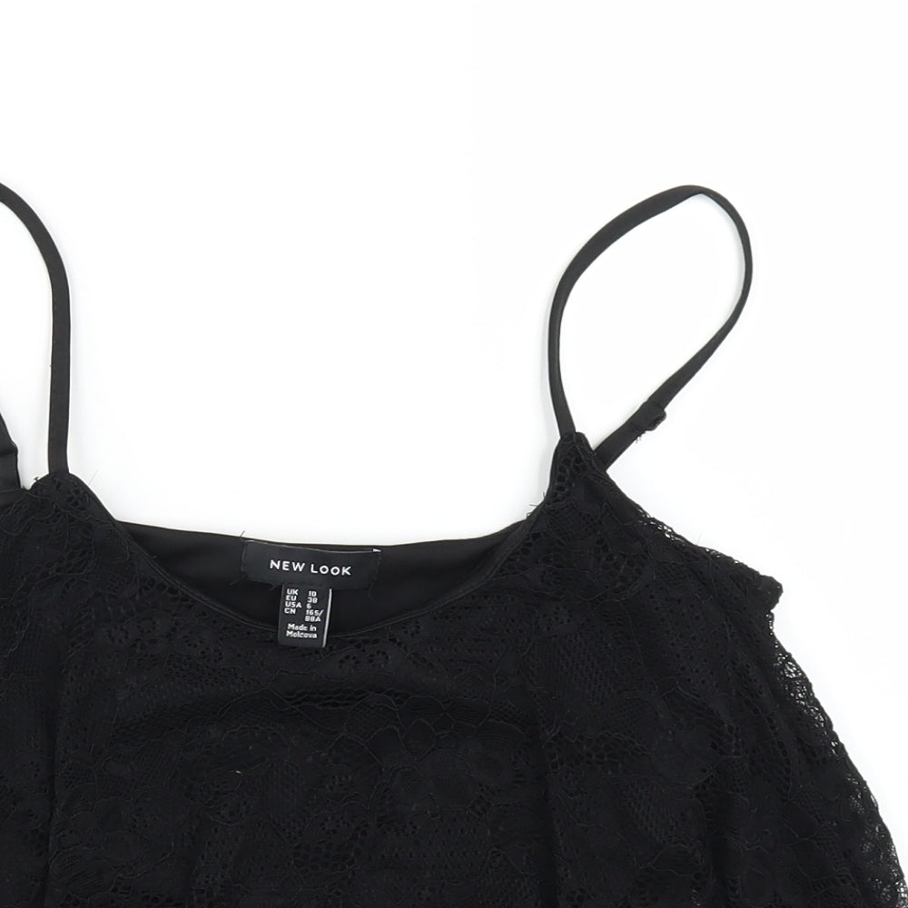 New Look Womens Black   Cropped Tank Size 10