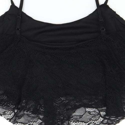 New Look Womens Black   Cropped Tank Size 10