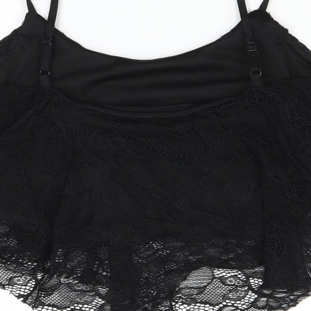 New Look Womens Black   Cropped Tank Size 10