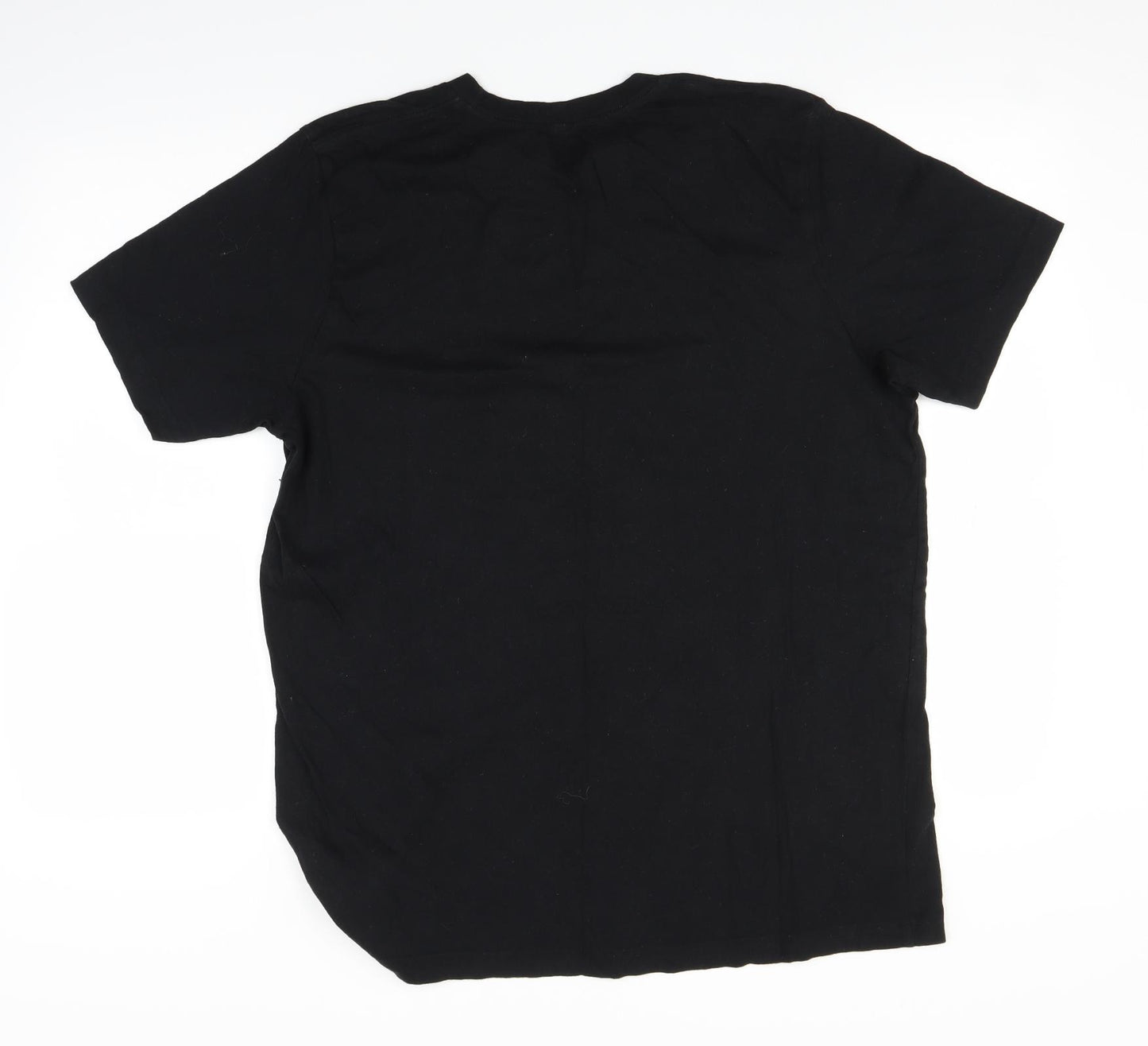 glamzoo Mens Black    T-Shirt Size L