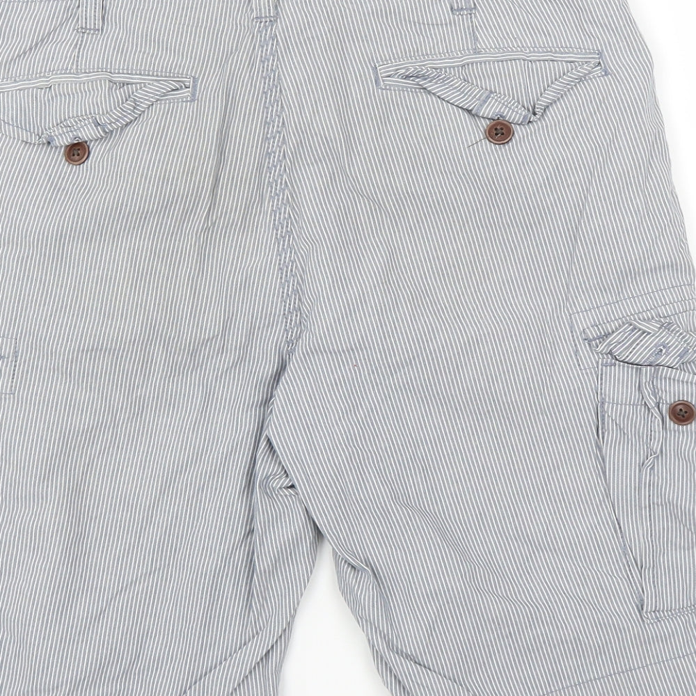 TU Mens Blue Striped  Bermuda Shorts Size 30 in