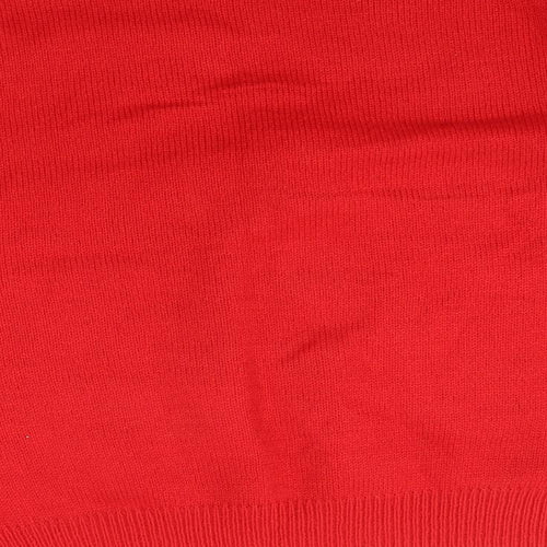 Disney Womens Red Fair Isle Knit Pullover Jumper Size XS  - Christmas Minnie Mouse