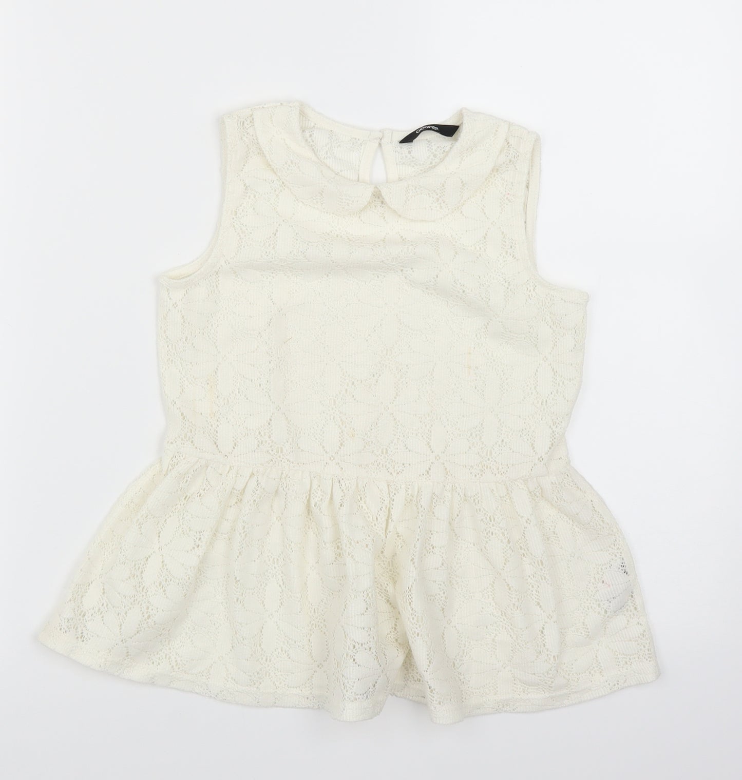 George Girls Ivory   Basic Blouse Size 8-9 Years