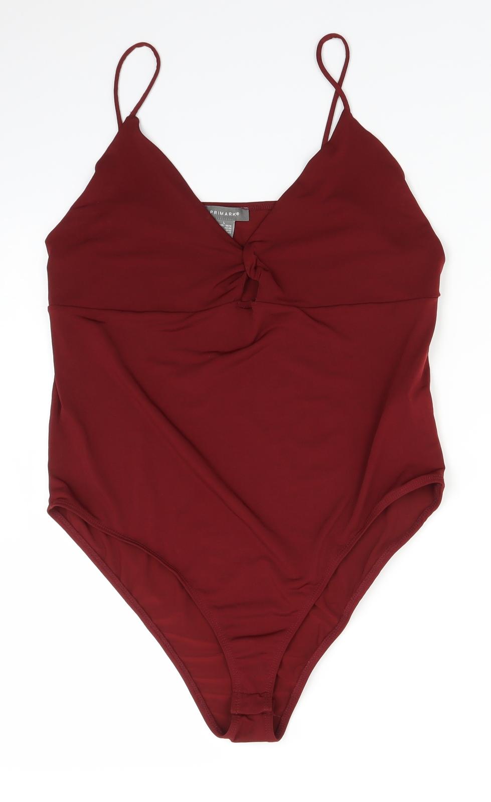 Primark Womens Red   Bodysuit One-Piece Size L