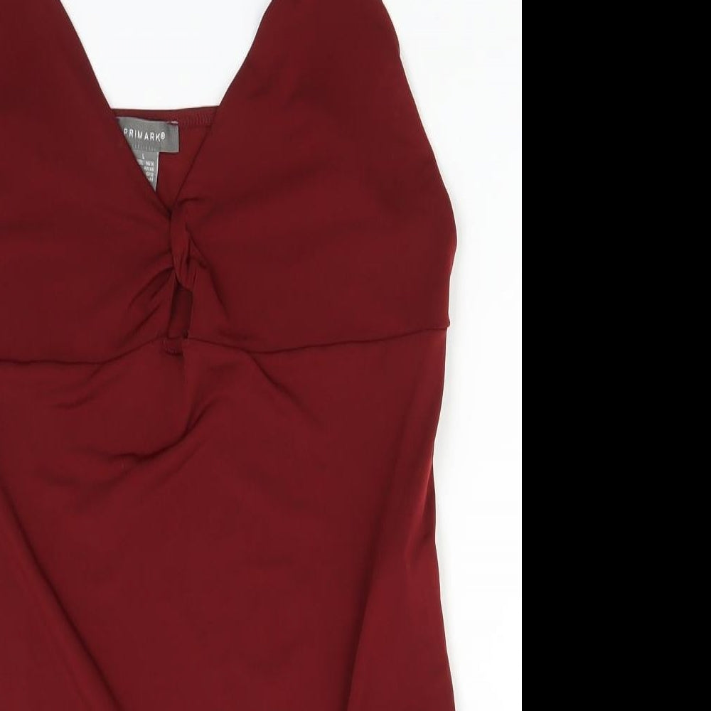Primark Womens Red   Bodysuit One-Piece Size L